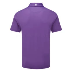 FootJoy Stretch Pique Solid Golf Polo Shirt -Golf Promotion Store footjoy pique ss shirt ath 91820 purple back
