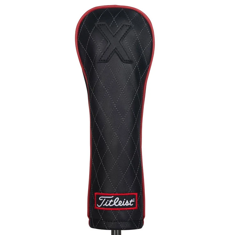 Titleist Jet Black Leather Hybrid Headcover 3 Titleist Jet Black Leather Hybrid Headcover