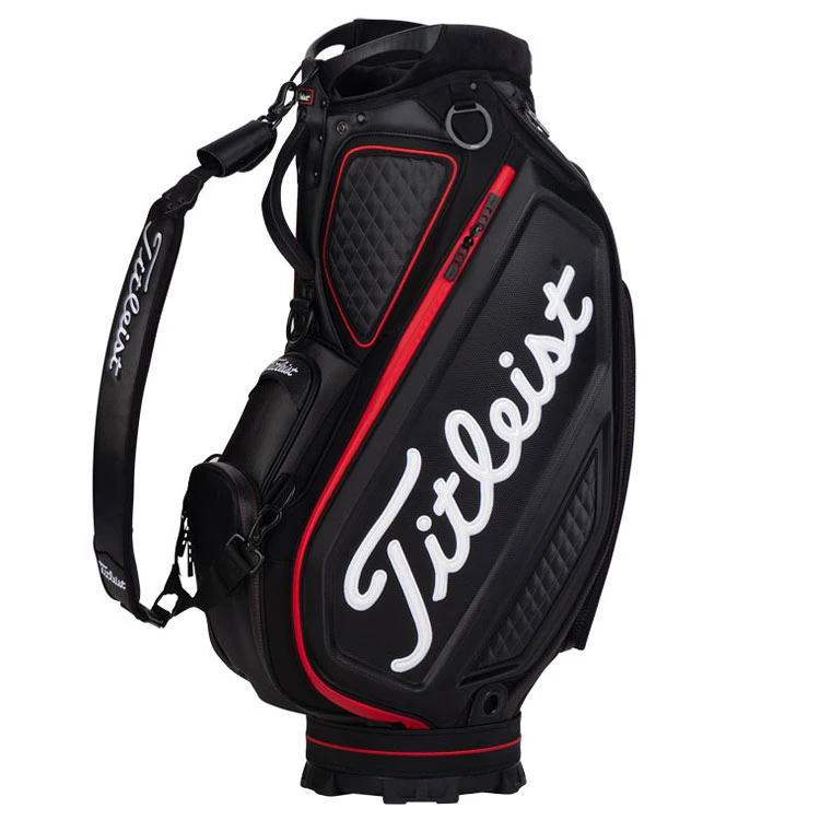 Titleist Jet Black Golf Tour Staff Bag 3 Titleist Jet Black Golf Tour Staff Bag