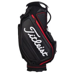 Titleist Jet Black Golf Tour Staff Bag 11 Titleist Jet Black Golf Tour Staff Bag -Golf Promotion Store jetblackstafftourbagblackred4