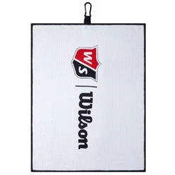 Wilson Tri-Fold Golf Towel -Golf Promotion Store microfibertrifoldtowelwhite2